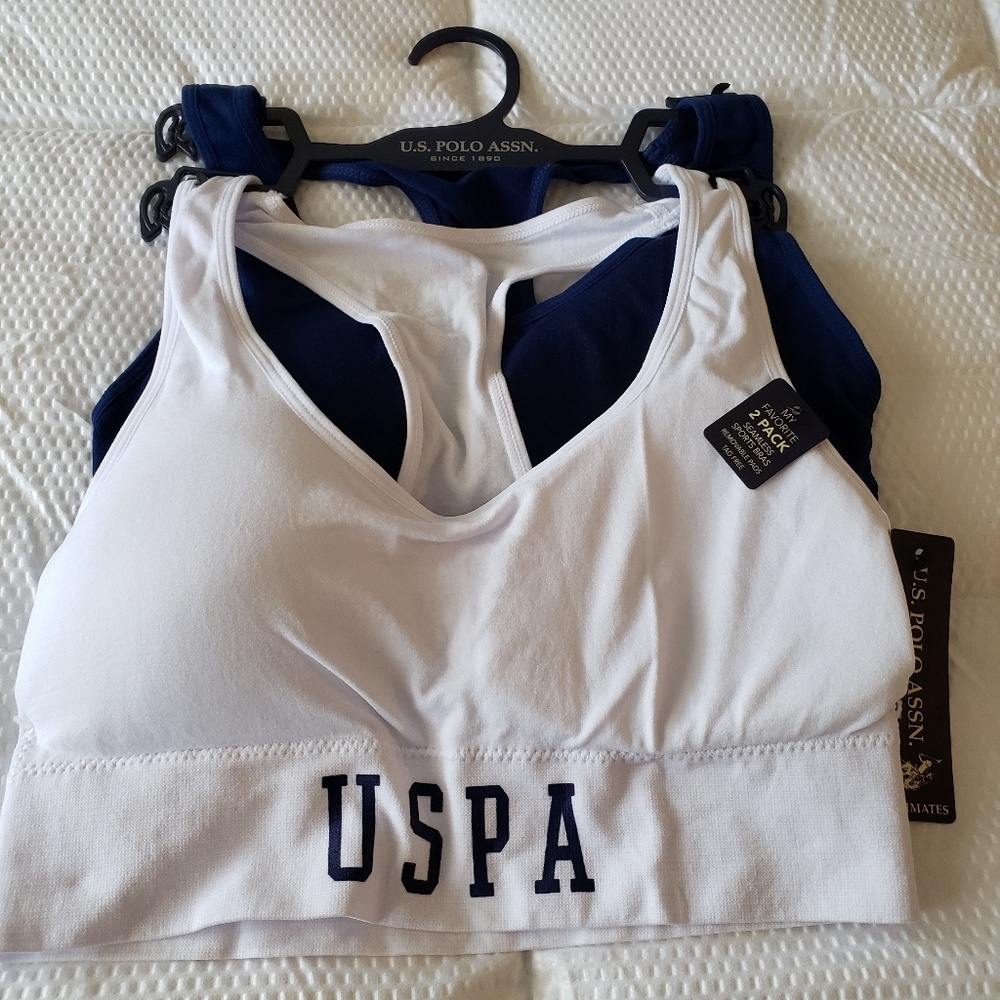 BRAND NEW USPA 2 PACK SPORTS BRA SIZE M